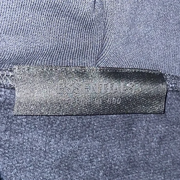 Fear of God Essentials Heavy Fleece Vintage Shrunken Hoodie Black Size Small